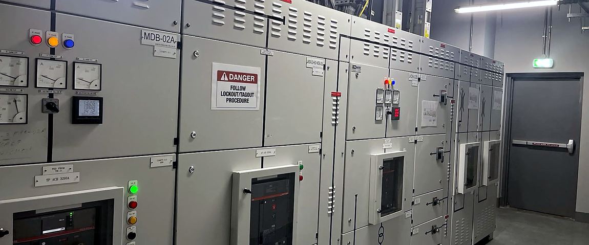 LV room — main distribution board MDB-02A